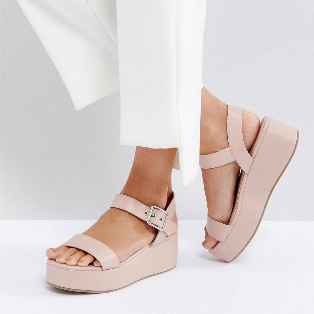 ASOS Pink Platform Sandals